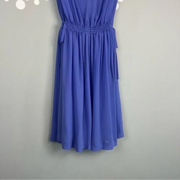 NWT Anthropologie HD in Paris Lavana V-Neck Fit & Flare Tie Waist Dress Size 6 - Picture 4 of 9